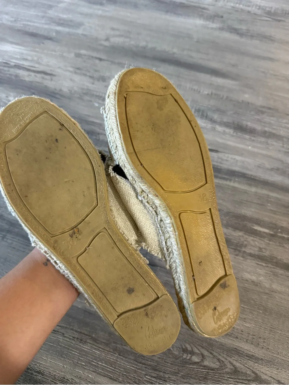 Castaner Palmera Espadrille Slide Sandals in Linen